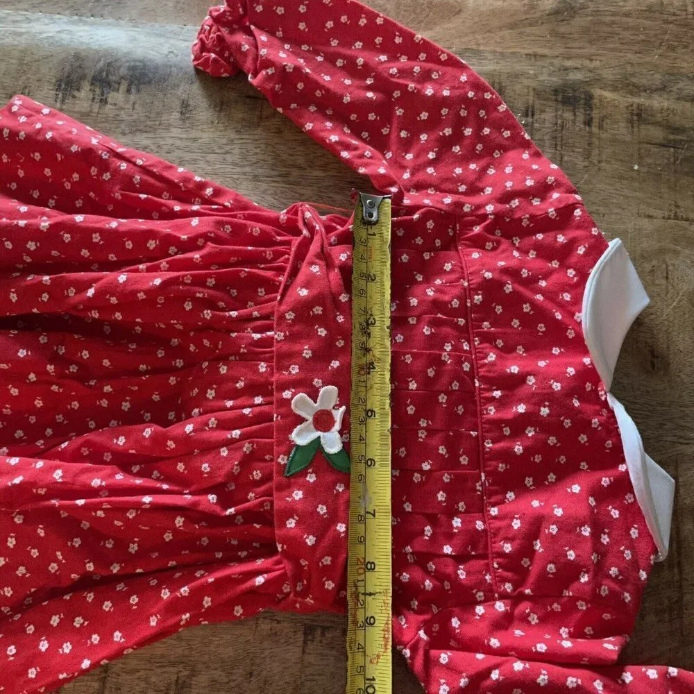 Vintage JANDI Classics Infant Girls Sz 2T Red